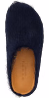 Blue Calfskin Mules 4