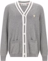 Gray Cotton Cardigan 1