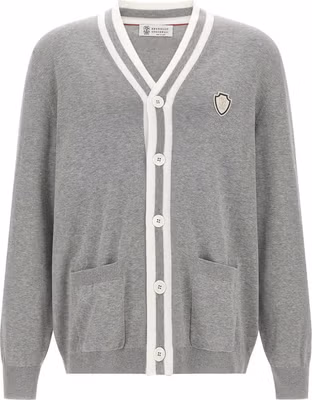 Gray Cotton Cardigan