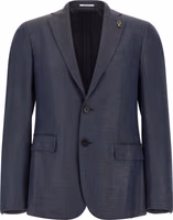 Blue Viscose Blazer 1