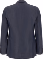 Blue Viscose Blazer 2