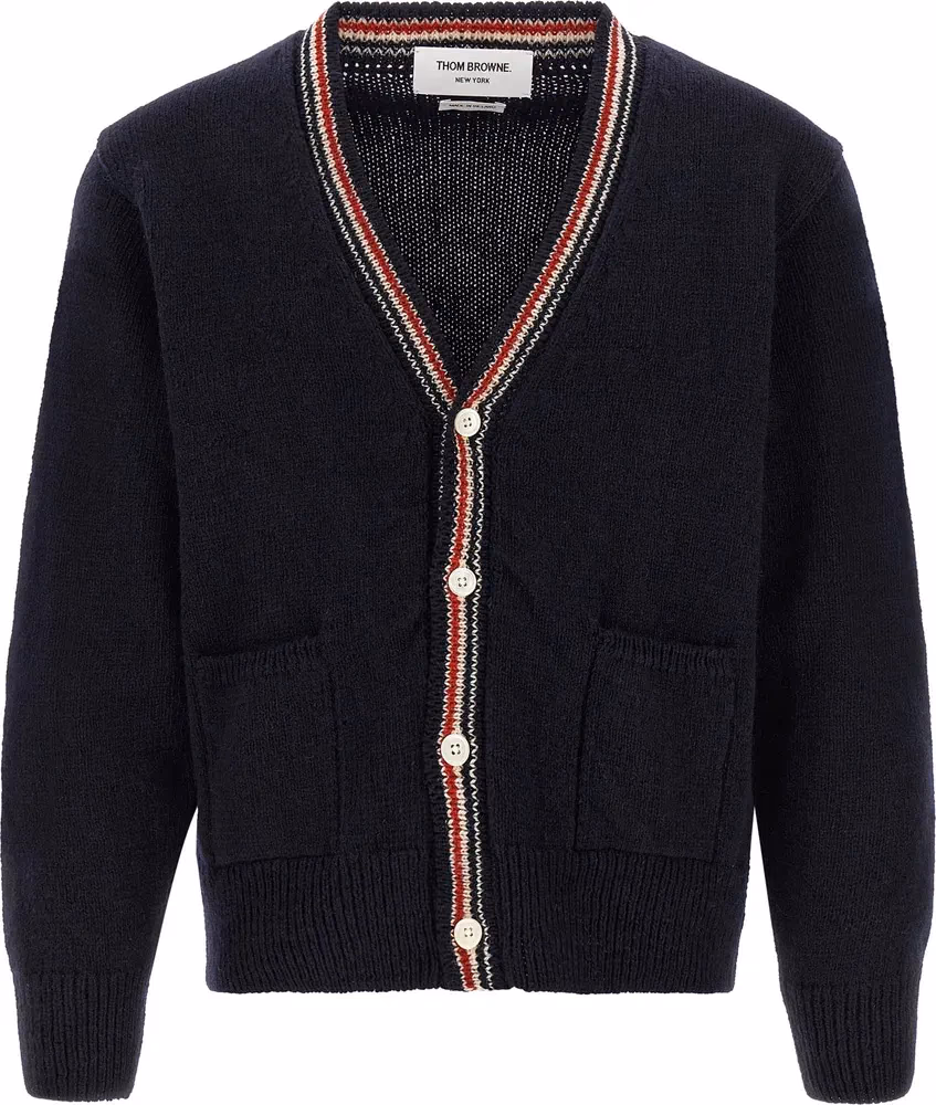 Blue Wool Cardigan