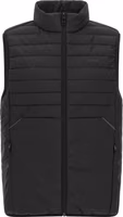 Black Polyester Sleeveless Jacket 1