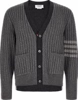 Gray Virgin Wool Cardigan 1