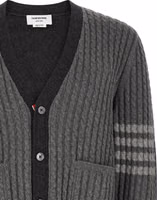 Gray Virgin Wool Cardigan 3