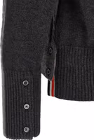 Gray Virgin Wool Cardigan 4