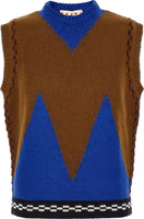 Multicolor Wool Sleeveles Sweater 1