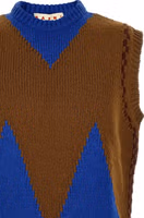 Multicolor Wool Sleeveles Sweater 3
