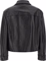 Black Calfskin Leather Jacket 2