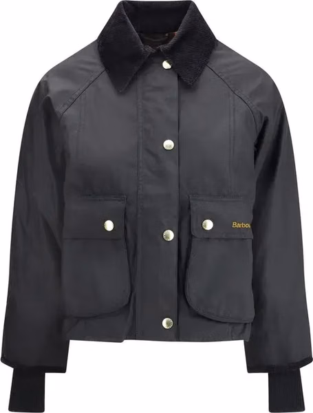 Black Cotton Full-Length Jacket
