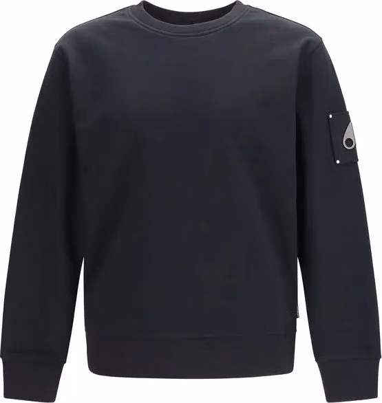 Black Cotton Sweatshirt