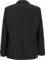 Black Virgin Wool Two-Piece Suit 2