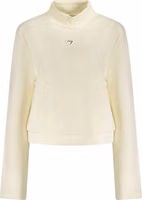 Bianco Polyester Donna Sweatshirt 1