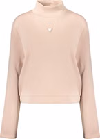 Pink Polyester Women's Sweatshirt 1
