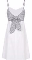 White Cotton Women Dress 2