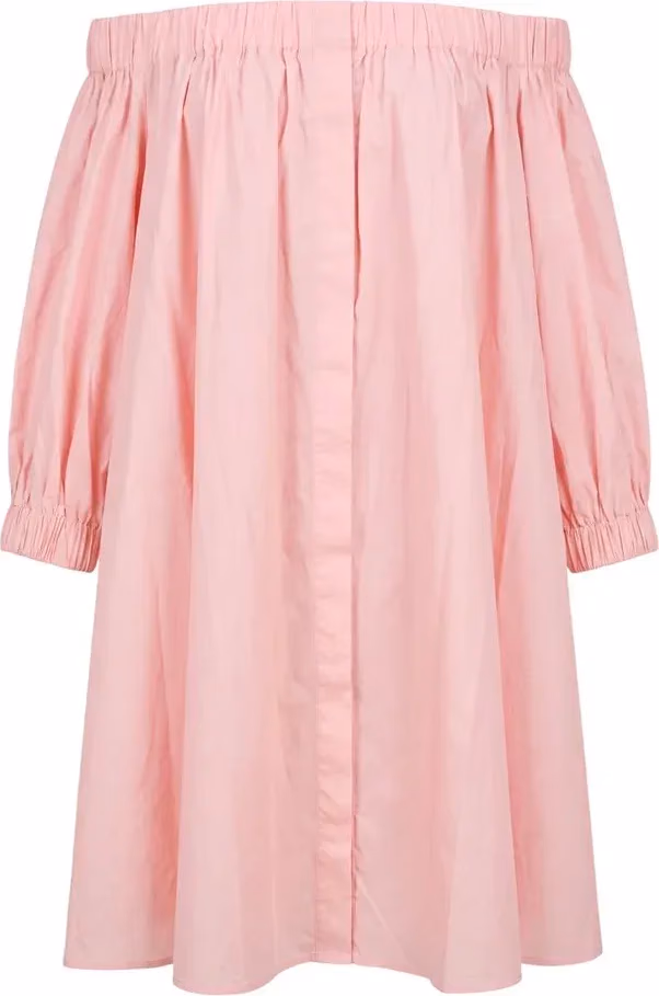 Pink Cotton Women Dress