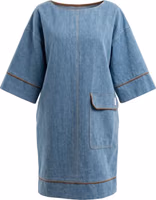 Blue Cotton Women Dress 1