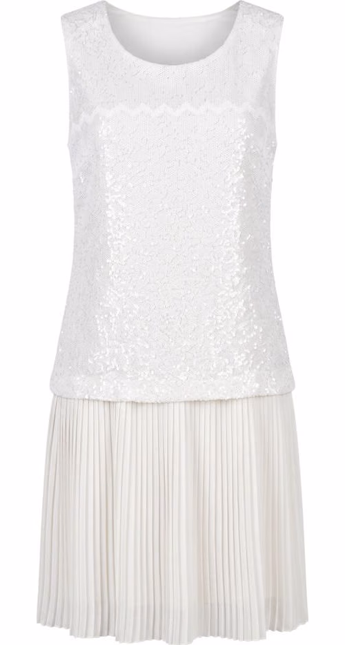 White Polyester Women Dress