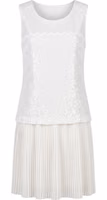 White Polyester Women Dress 1