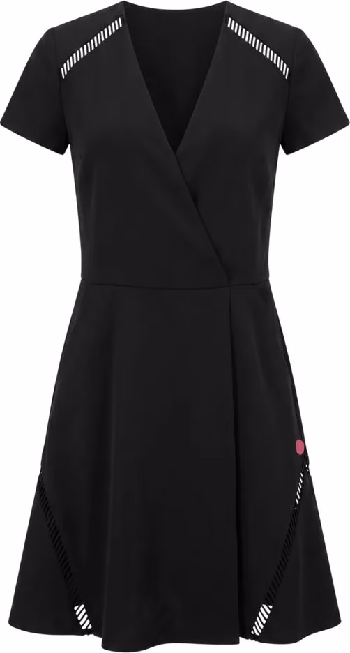 Black Polyester Women's Dress