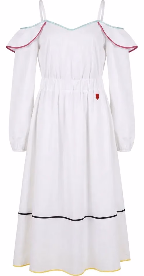 White Cotton Women Dress