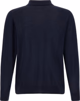Blue Wool Polo Shirt 2