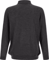 Gray Wool Polo Shirt 2