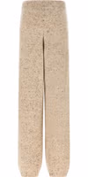 Beige Wool Athletic Pants 2