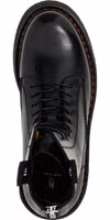 Black Cowhide Lace-Up Boots 4