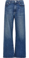 Blue Cotton Straight-Leg Jeans 1