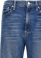 Blue Cotton Straight-Leg Jeans 3