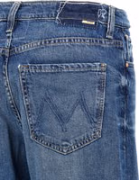 Blue Cotton Straight-Leg Jeans 4