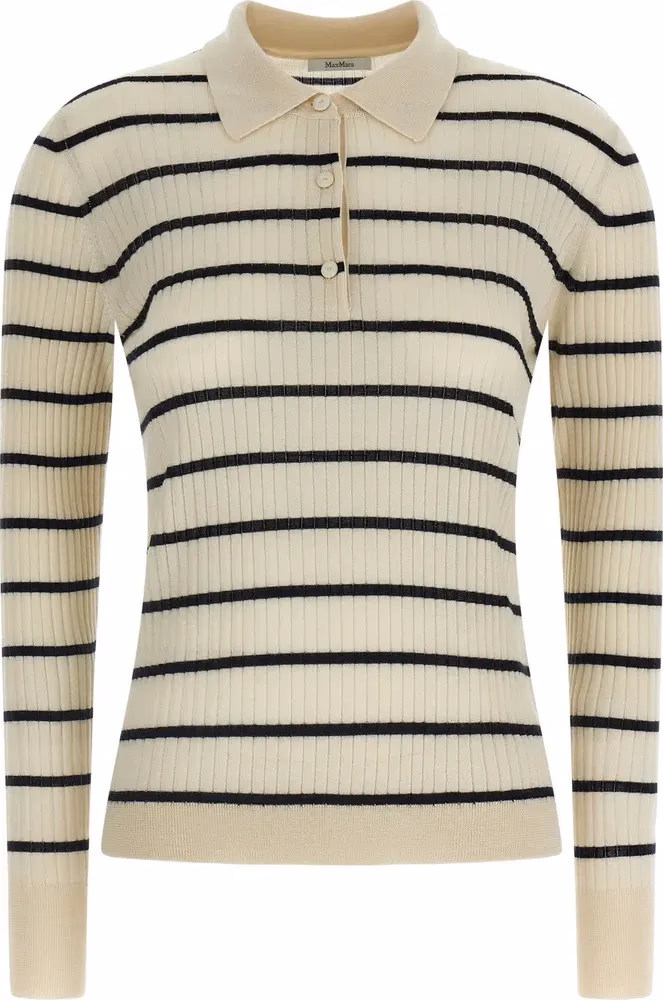 Blue Cashmere Polo Shirt
