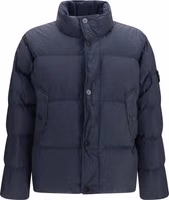Blue Polyamide Full-Length Jacket 1