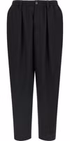 Black Virgin Wool Cropped Pants 1