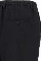 Black Virgin Wool Cropped Pants 4