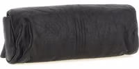 Black Lamb Leather Clutch Bag 2
