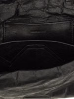 Black Lamb Leather Clutch Bag 4
