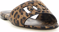 Brown Calfskin Slides 2