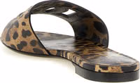 Brown Calfskin Slides 3