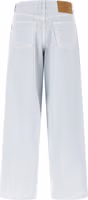 White Cotton Relaxed Fit Jeans 2