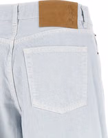 White Cotton Relaxed Fit Jeans 4