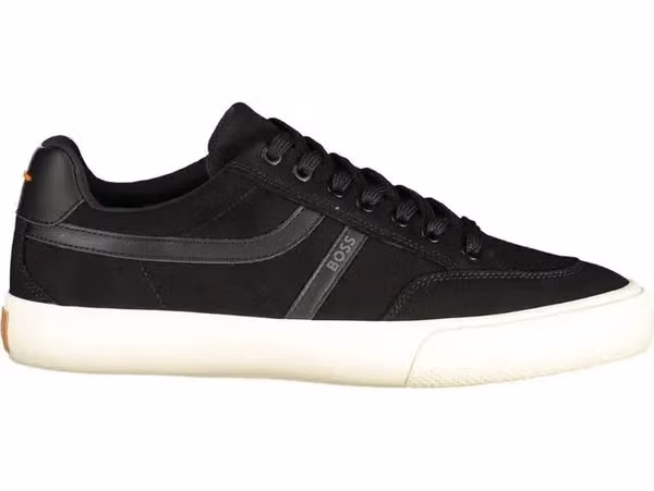 Black Polyurethane Men's Sneaker