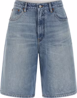 Blue Cotton Bermuda Shorts 1