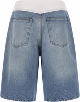 Blue Cotton Bermuda Shorts 2