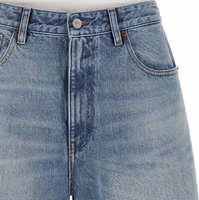 Blue Cotton Bermuda Shorts 3