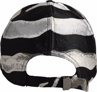 Men Black Silver Zebra Pattern Baseball Cap Hat 5