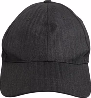 Men Dark Gray Herringbone Baseball Cap Hat 2