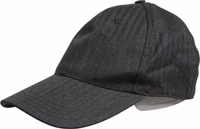 Men Dark Gray Herringbone Baseball Cap Hat 3