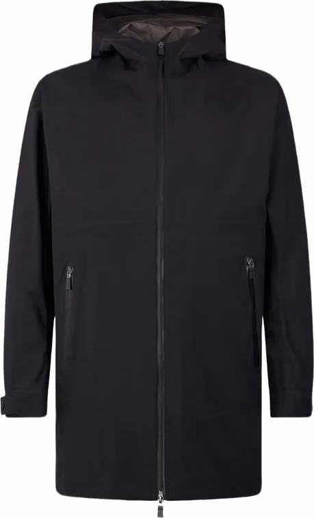 Black Polyester Coat